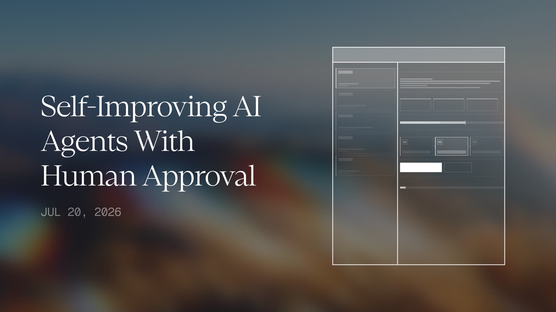 Self-Improving AI Agents With Human Approval